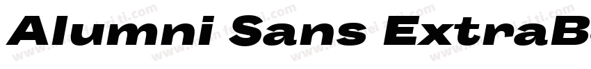 Alumni Sans ExtraBo字体转换